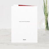 40 jaar Ruby jubileum rood en wit foto Kaart (Achterkant)