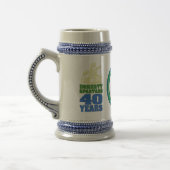 40 jaar Spartan Stein Bierpul (Links)