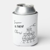 40 jaar Verjaardag Champagne toren funky Blikjeskoeler (Blikje Voorkant)