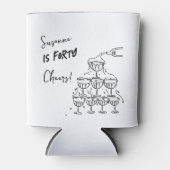 40 jaar Verjaardag Champagne toren funky Blikjeskoeler (Voorkant)