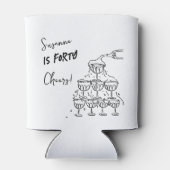 40 jaar Verjaardag Champagne toren funky Blikjeskoeler (Achterkant)