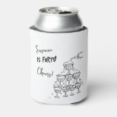 40 jaar Verjaardag Champagne toren funky Blikjeskoeler (Blikje Achterkant)