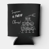 40 jaar verjaardag Champagnetoren funky Blikjeskoeler (Voorkant)