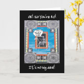 40 Jaar Verjaardag Kaart - Met Skelet (Gele Bloem)