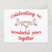 40 jaar vieren briefkaart (Voorkant)