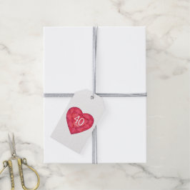 40 jaar waterverf kunstgeschenk labels met sierade cadeaulabel