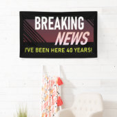 40 Jaar Werken Jubileum 40e Werknemer Spandoek (Insitu)