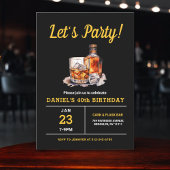 40 jaar Whiskey Bourbon verjaardagsfeestje Kaart