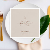 40-jarig jubileum Elegant Minimal