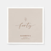 40-jarig jubileum Elegant Minimal Servet (Voorkant)