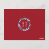 40-jarig jubileum Ruby Bluebells Wreath Uitnodigin Briefkaart (Achterkant)