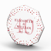 40-jarig jubileum Ruby Hearts Fotoblokken (Rechts)