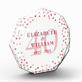 40-jarig jubileum Ruby Hearts Fotoblokken (Links)