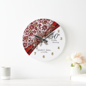 40-jarig rubijnen huwelijksjubileum aandenken grote klok (Huis)