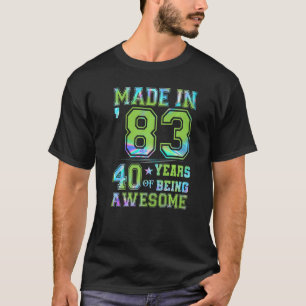 40-jarige 40e verjaardag Meisjesvrouwen Mannen T-shirt