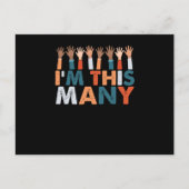 40-jarige feestdag 40e verjaardag briefkaart (Voorkant)