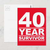 40-jarige overlevende briefkaart (Voorkant / Achterkant)
