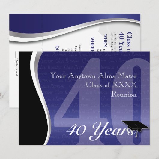  40-jarige vakbond kaart (Voorkant / Achterkant)