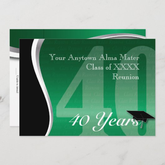  40-jarige vakbond kaart (Voorkant / Achterkant)