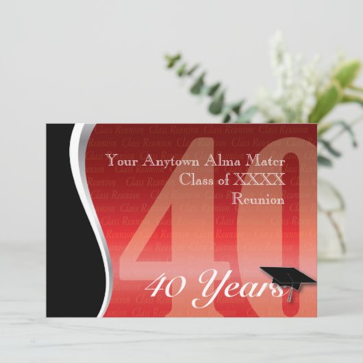  40-jarige vakbond kaart (Staand voorkant)