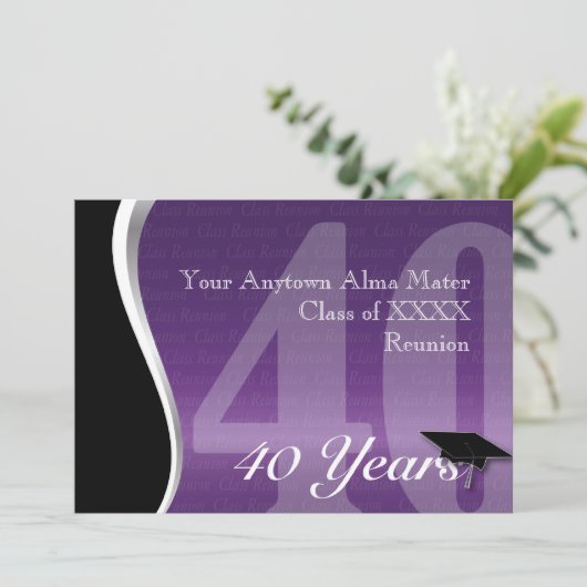  40-jarige vakbond kaart (Staand voorkant)