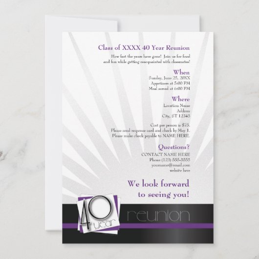  40-jarige vakbond kaart (Achterkant)