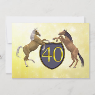 40-jarige verjaardagsfeestje bij het fokken van pa kaart