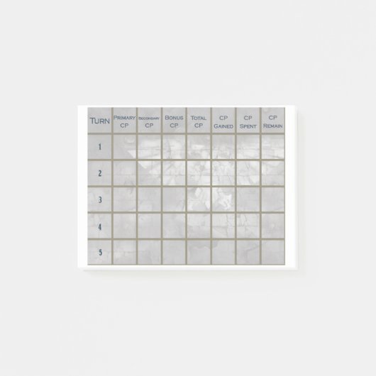 40 K Game Tracker Post-it® notes (Voorkant)