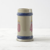 40 kaarsen (roze / Paars) Bierpul (Center)