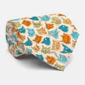 40 kattengezichten en één staart stropdas (Opgerold)