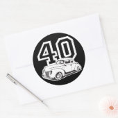 40 Klassiek Ronde Sticker (Envelop)