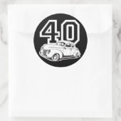 40 Klassiek Ronde Sticker (Tas)