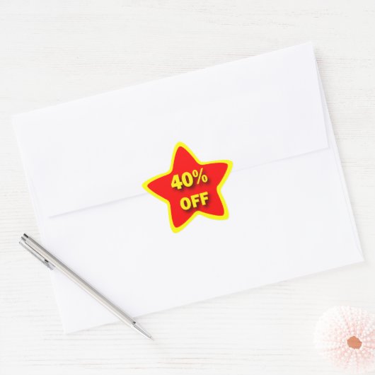 40% KORTING op Star Stickers (Envelop)