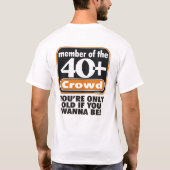 40+ Kroatisch Draag #1 T-shirt (Achterkant)
