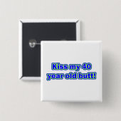 40 Kus m'n kont! Vierkante Button 5,1 Cm (Voorkant /achterkant)
