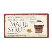 40 Labels Maple Syrup Sap Bucket Leaf Postmark (Voorkant)