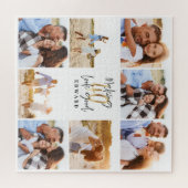 40 lijken goed op gouden zwarte fotoverjaardag legpuzzel (Horizontaal)