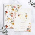 40-look Good Pink Floral Gold Folie Uitnodiging<br><div class="desc">Welkom op je 40ste met een uitnodiging die zo groots en geraffineerd is als jij! Laat je verjaardag vieren met deze prachtige, elegante roze Floral 'Making 40 Ziet er goed uit' Real Gold Foil Birthday Party Invitation. Klassieke, maar moderne blote roze waterverf florale motieven aan de voorzijde, met gouden folie...</div>