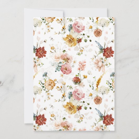 40-look Good Pink Gold Botanical Birthday Kaart (Achterkant)