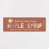40 MAPLE GRADE LABELS in 4 SYRUP COLORS  (Design 1)