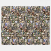 40 Meerkats Photo Collage Fleece Deken (Voorkant (Horizontaal))