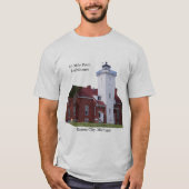 40 mijl punt Ligthouse lichte shirt (Voorkant)