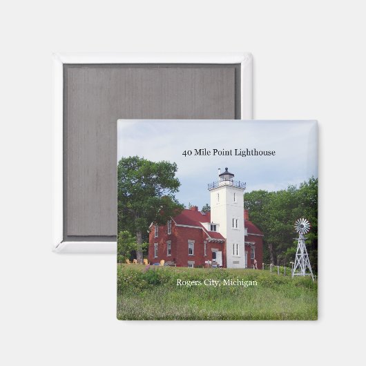 40 mijl vuurtorenkop magneet (Voorkant / Achterkant)