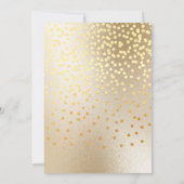 40 mijlpaal mousserende wijn smeltkroes glitter kaart (Achterkant)