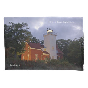 40 Mile Point Lighthouse bij schemerkussens hoesje Kussensloop