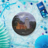 40 Mile Point Lighthouse dusk paper bord (Feest)