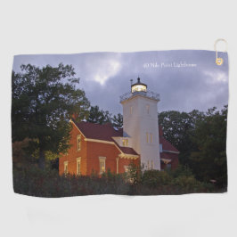 40 Mile Point Lighthouse golfhanddoek