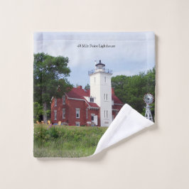 40 Mile Point Lighthouse-handdoekset Bad Handdoek