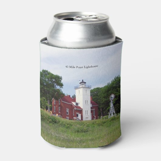 40 Mile Point Lighthouse koelbox Blikjeskoeler (Blikje Voorkant)