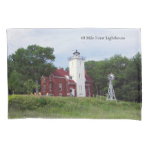 40 Mile Point Lighthouse kussensloop